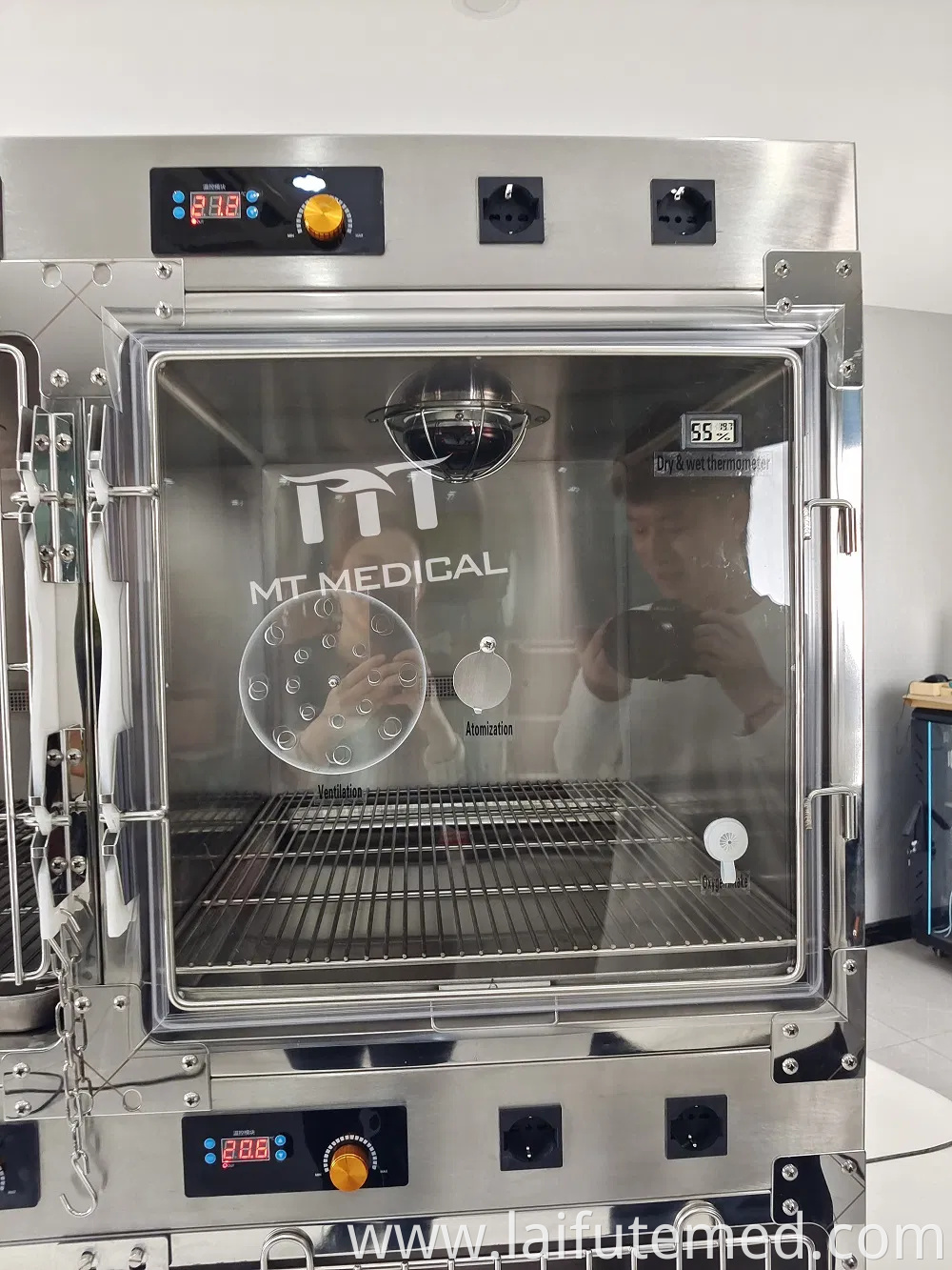 Stainless Steel Animal Hospital Medical Equipment ICU Intensive Care Unit Stainless Steel Veterinary Cages Vet Oxygen Cage for Animals